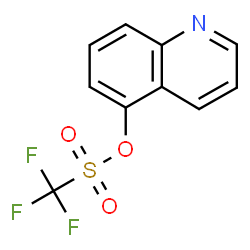 ChemSpider 2D Image | 5-Quinolinyl trifluoromethanesulfonate | C10H6F3NO3S