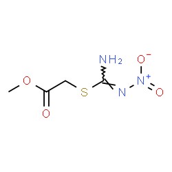 ChemSpider 2D Image | Methyl [(N'-nitrocarbamimidoyl)sulfanyl]acetate | C4H7N3O4S