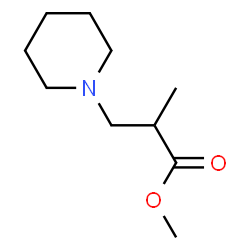 ChemSpider 2D Image | Methyl 2-methyl-3-(1-piperidinyl)propanoate | C10H19NO2