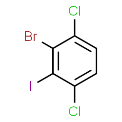 ChemSpider 2D Image | 2-Bromo-1,4-dichloro-3-iodobenzene | C6H2BrCl2I