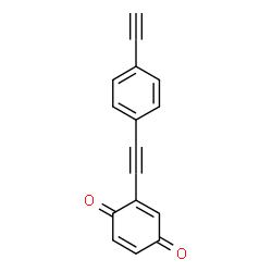 ChemSpider 2D Image | 2-[(4-Ethynylphenyl)ethynyl]-1,4-benzoquinone | C16H8O2