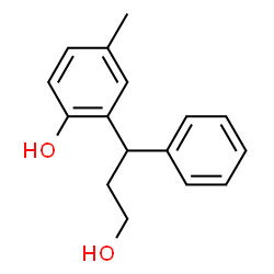 ChemSpider 2D Image | 2-(3-Hydroxy-1-phenylpropyl)-4-methylphenol | C16H18O2