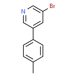 ChemSpider 2D Image | 3-Bromo-5-(p-tolyl)pyridine | C12H10BrN