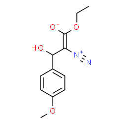 ChemSpider 2D Image | (1Z)-2-Diazonio-1-ethoxy-3-hydroxy-3-(4-methoxyphenyl)-1-propen-1-olate | C12H14N2O4
