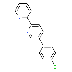 ChemSpider 2D Image | 5-(4-Chlorophenyl)-2,2'-bipyridine | C16H11ClN2