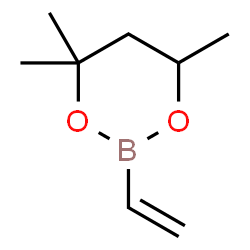 ChemSpider 2D Image | 4,4,6-Trimethyl-2-vinyl-1,3,2-dioxaborinane | C8H15BO2