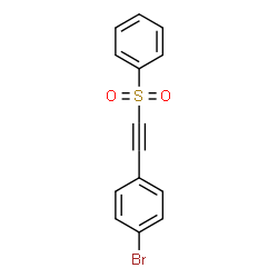 ChemSpider 2D Image | 1-Bromo-4-[(phenylsulfonyl)ethynyl]benzene | C14H9BrO2S