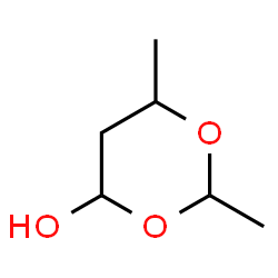 ChemSpider 2D Image | 2,6-Dimethyl-1,3-dioxan-4-ol | C6H12O3