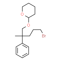 ChemSpider 2D Image | 2-[(5-Bromo-2-methyl-2-phenylpentyl)oxy]tetrahydro-2H-pyran | C17H25BrO2