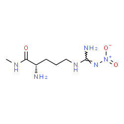 ChemSpider 2D Image | N-Methyl-N~5~-(N'-nitrocarbamimidoyl)-L-ornithinamide | C7H16N6O3