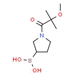 ChemSpider 2D Image | [1-(2-Methoxy-2-methylpropanoyl)-3-pyrrolidinyl]boronic acid | C9H18BNO4