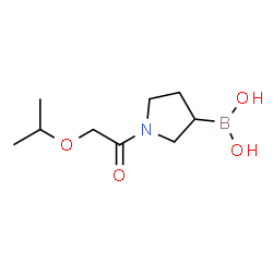 ChemSpider 2D Image | [1-(Isopropoxyacetyl)-3-pyrrolidinyl]boronic acid | C9H18BNO4