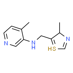 ChemSpider 2D Image | 4-methyl-N-[(4-methyl-4H-thiazol-5-yl)methyl]pyridin-3-amine | C11H14N3S