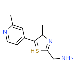 ChemSpider 2D Image | [4-methyl-5-(2-methyl-4-pyridyl)-4H-thiazol-2-yl]methanamine | C11H14N3S