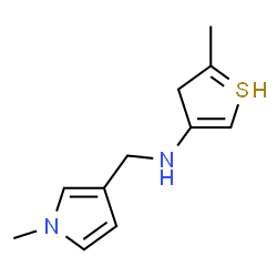 ChemSpider 2D Image | 2-methyl-N-[(1-methylpyrrol-3-yl)methyl]-3H-thiophen-4-amine | C11H15N2S
