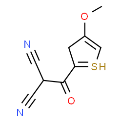 ChemSpider 2D Image | 2-(4-methoxy-3H-thiophene-2-carbonyl)propanedinitrile | C9H7N2O2S
