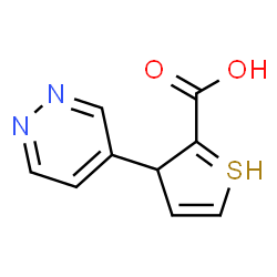ChemSpider 2D Image | 3-pyridazin-4-yl-3H-thiophene-2-carboxylic acid | C9H7N2O2S