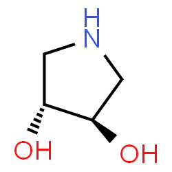 ChemSpider 2D Image | (3R,4R)-3,4-Pyrrolidinediol | C4H9NO2