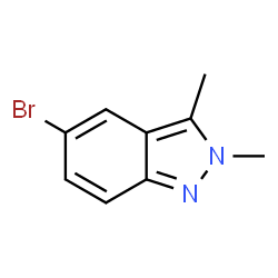 ChemSpider 2D Image | 5-Bromo-2,3-dimethyl-2H-indazole | C9H9BrN2