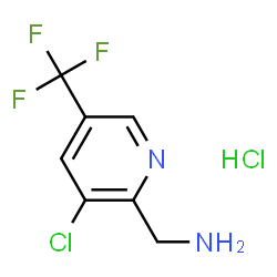 ChemSpider 2D Image | [3-chloro-5-(trifluoromethyl)-2-pyridyl]methylamine hydrochloride | C7H7Cl2F3N2