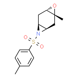ChemSpider 2D Image | (1R,3R,5S,7S)-3-Methyl-8-[(4-methylphenyl)sulfonyl]-4-oxa-8-azatricyclo[5.1.0.0~3,5~]octane | C14H17NO3S