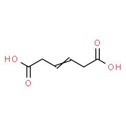 ChemSpider 2D Image | 3-Hexenedioic acid | C6H8O4