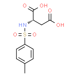 ChemSpider 2D Image | N-[(4-Methylphenyl)sulfonyl]-L-aspartic acid | C11H13NO6S
