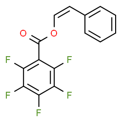 ChemSpider 2D Image | (Z)-2-Phenylvinyl pentafluorobenzoate | C15H7F5O2