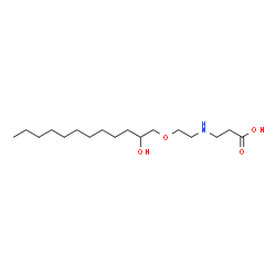 ChemSpider 2D Image | N-{2-[(2-Hydroxydodecyl)oxy]ethyl}-beta-alanine | C17H35NO4