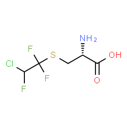 ChemSpider 2D Image | S-(2-Chloro-1,1,2-trifluoroethyl)-L-cysteine | C5H7ClF3NO2S