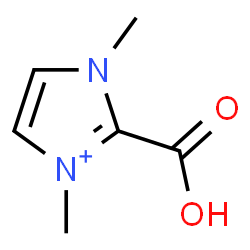 ChemSpider 2D Image | 2-Carboxy-1,3-dimethyl-1H-imidazol-3-ium | C6H9N2O2
