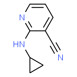 ChemSpider 2D Image | 2-(Cyclopropylamino)nicotinonitrile | C9H9N3