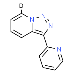 ChemSpider 2D Image | 3-(2-Pyridinyl)(7-~2~H)[1,2,3]triazolo[1,5-a]pyridine | C11H7DN4
