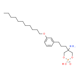 ChemSpider 2D Image | 5-Amino-5-{3-[3-(undecyloxy)phenyl]propyl}-1,3,2-dioxaphosphinan-2-ol 2-oxide | C23H40NO5P