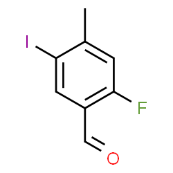 ChemSpider 2D Image | 2-Fluoro-5-iodo-4-methylbenzaldehyde | C8H6FIO