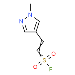 ChemSpider 2D Image | (E)-2-(1-Methyl-1H-pyrazol-4-yl)ethenesulfonyl fluoride | C6H7FN2O2S
