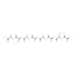 ChemSpider 2D Image | L-Alanyl-L-seryl-L-alanyl-L-alanyl-L-alanyl-L-alanyl-L-seryl-L-alanine | C24H42N8O11