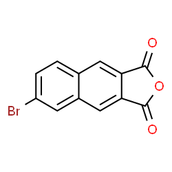 ChemSpider 2D Image | 6-Bromonaphtho[2,3-c]furan-1,3-dione | C12H5BrO3