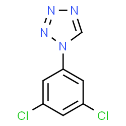 ChemSpider 2D Image | 1-(3,5-Dichlorophenyl)-1H-tetrazole | C7H4Cl2N4