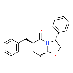ChemSpider 2D Image | (3R,6S,8aR)-6-Benzyl-3-phenylhexahydro-5H-[1,3]oxazolo[3,2-a]pyridin-5-one | C20H21NO2