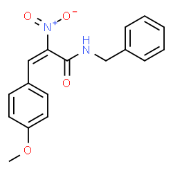 ChemSpider 2D Image | (2E)-N-Benzyl-3-(4-methoxyphenyl)-2-nitroacrylamide | C17H16N2O4