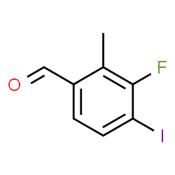 ChemSpider 2D Image | 3-Fluoro-4-iodo-2-methylbenzaldehyde | C8H6FIO