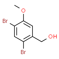 ChemSpider 2D Image | (2,4-Dibromo-5-methoxyphenyl)methanol | C8H8Br2O2