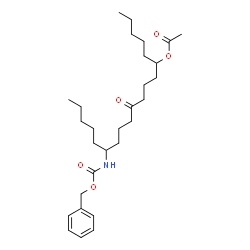 ChemSpider 2D Image | 14-{[(Benzyloxy)carbonyl]amino}-10-oxo-6-nonadecanyl acetate | C29H47NO5