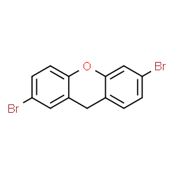 ChemSpider 2D Image | 2,6-Dibromo-9H-xanthene | C13H8Br2O