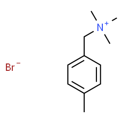 ChemSpider 2D Image | N,N,N-Trimethyl(4-methylphenyl)methanaminium bromide | C11H18BrN