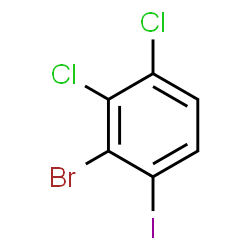 ChemSpider 2D Image | 2-Bromo-3,4-dichloro-1-iodobenzene | C6H2BrCl2I