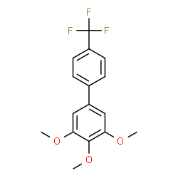 ChemSpider 2D Image | 3,4,5-Trimethoxy-4'-(trifluoromethyl)biphenyl | C16H15F3O3