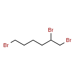 ChemSpider 2D Image | 1,2,6-Tribromohexane | C6H11Br3