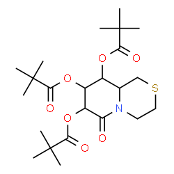ChemSpider 2D Image | 6-Oxooctahydropyrido[2,1-c][1,4]thiazine-7,8,9-triyl tris(2,2-dimethylpropanoate) | C23H37NO7S